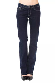 Blue Cotton Women Jeans