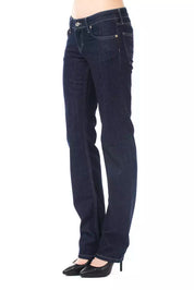 Blue Cotton Women Jeans