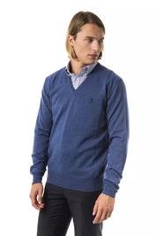 Pull en laine mérinos bleu