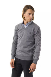 Pull en laine mérinos gris