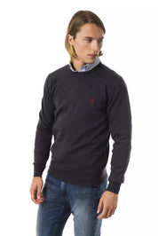 Grauer Pullover aus Merinowolle