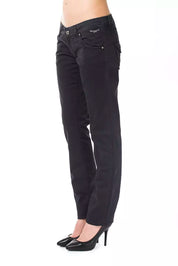 Blue Cotton Women Pants