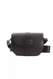 Sac bandoulière en cuir noir