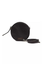 Sac bandoulière en cuir noir