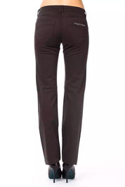 Brown Cotton Women Pants