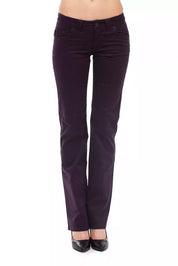 Purple Cotton Women Pants