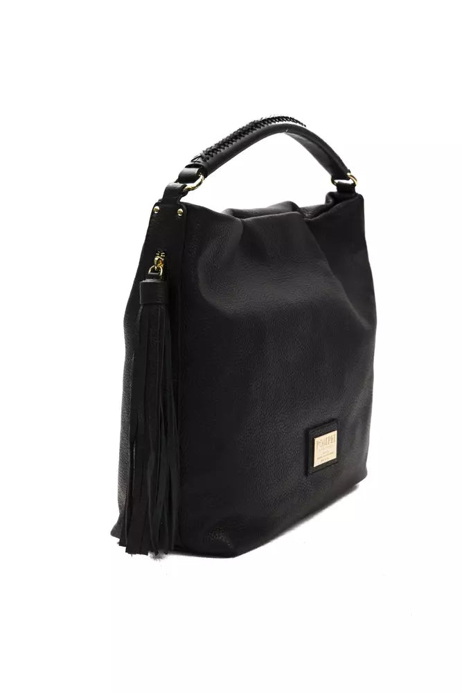 Sac à bandoulière en cuir noir