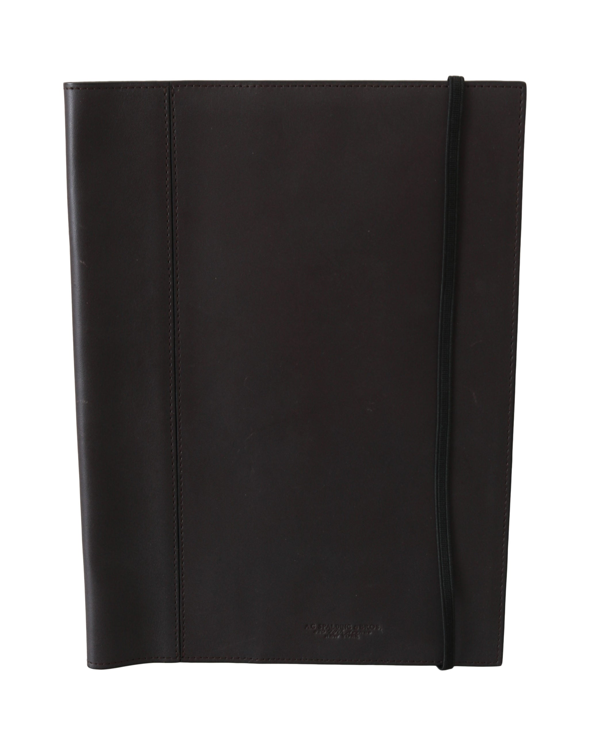 Bifold-Reisebrieftasche aus schwarzem Leder mit Logo