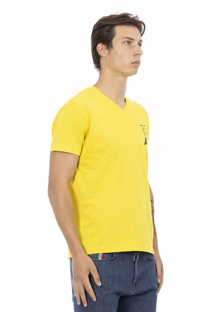 T-shirt en coton jaune