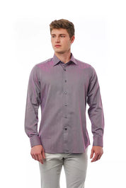 Burgundy Cotton Men Shirt