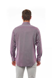 Burgundy Cotton Men Shirt