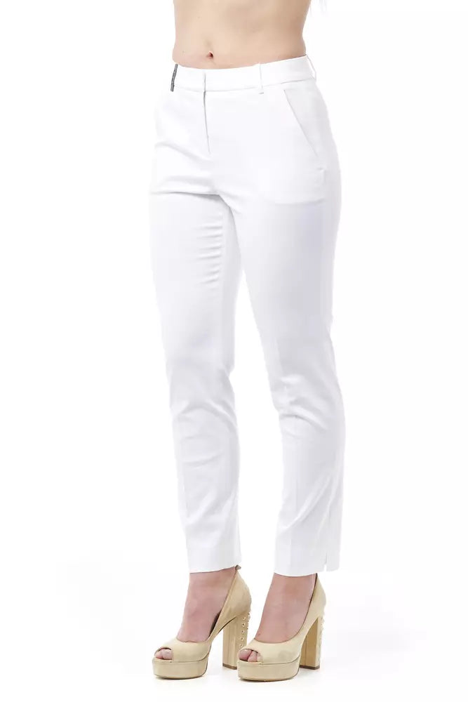 Jeans et pantalons en coton blanc