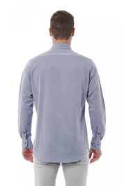 Gray Cotton Men Shirt