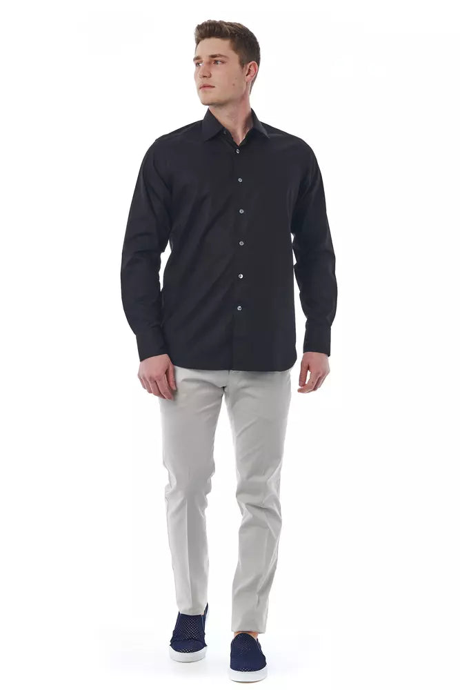 Chemise en coton noir