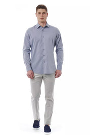 Gray Cotton Men Shirt