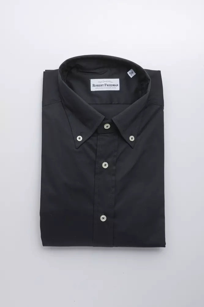 Chemise en coton noir