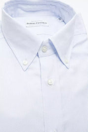 Light Blue Cotton Men Shirt