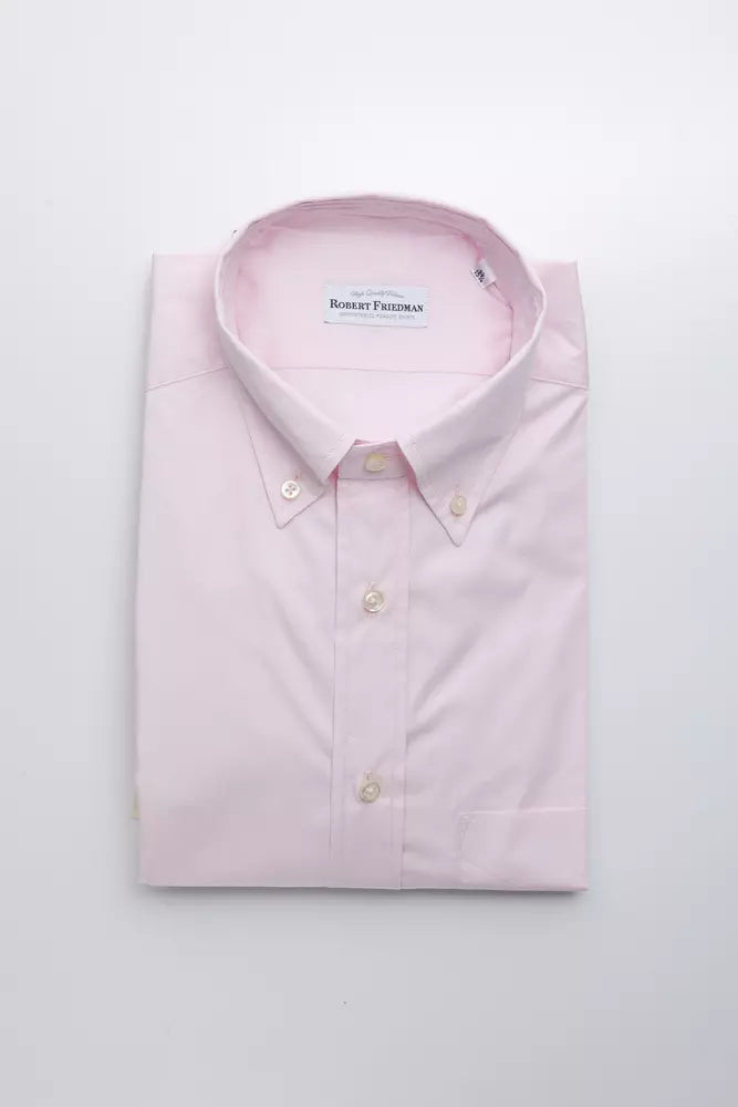 Chemise en coton rose