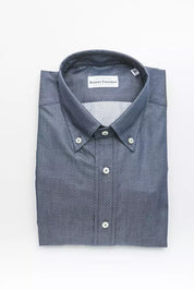 Chemise en coton bleue