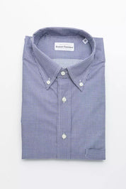 Chemise en coton bleue