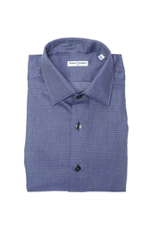 Chemise en coton bleue