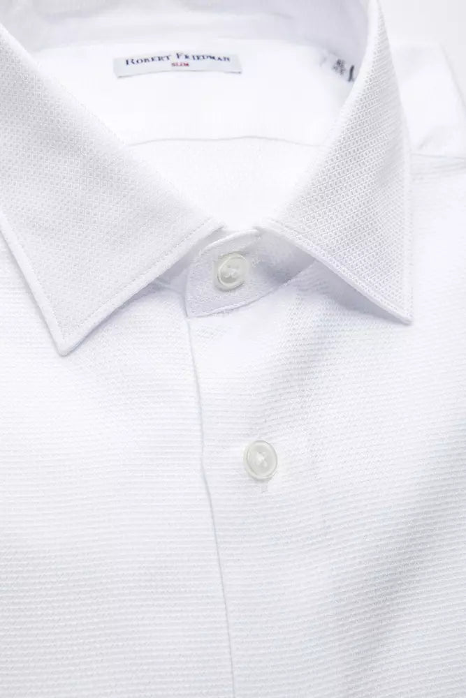 White Cotton Men's Shirt