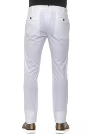 White Cotton Mens Trouser