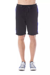 Schwarze Baumwollshorts