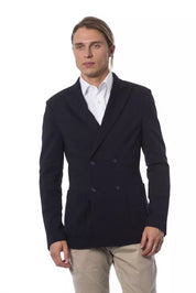 Blazer Bleu En Viscose