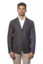 Blazer en coton gris