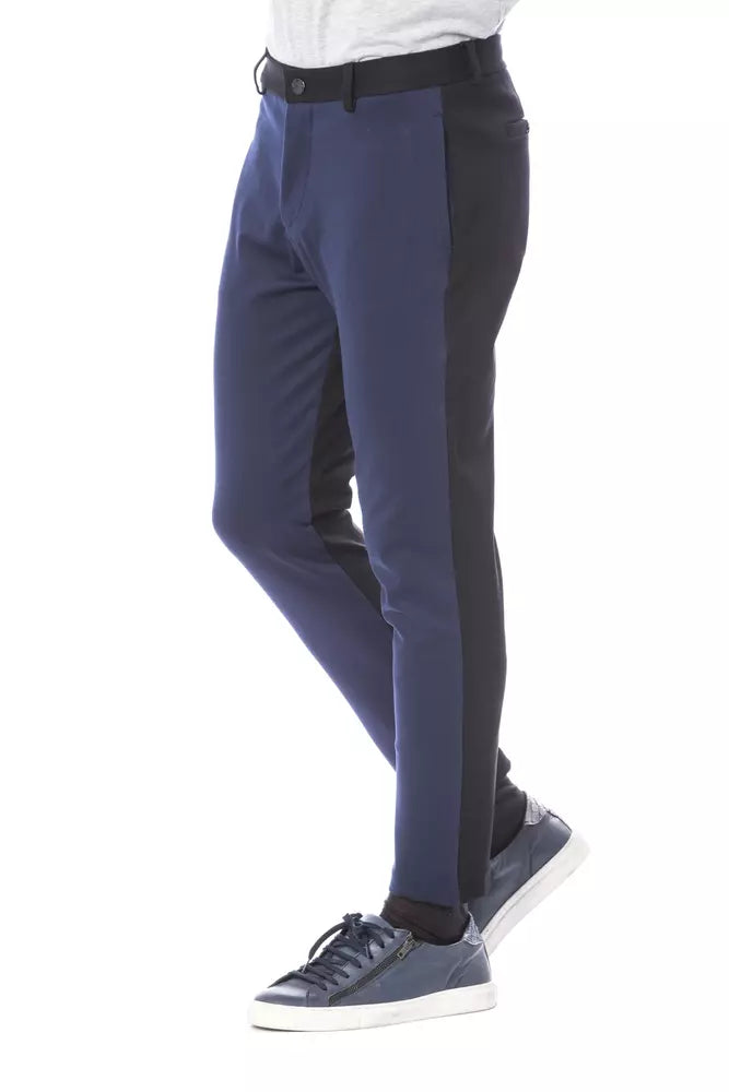 Jean et pantalon en viscose bleu