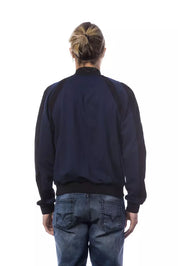 Blauer Viskosepullover