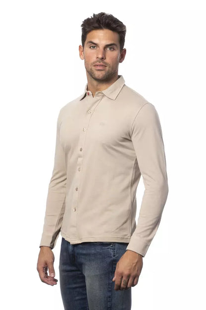 Chemise en coton beige