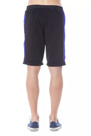 Schwarze Baumwollshorts