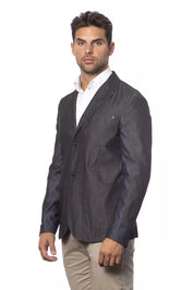 Blazer en coton gris