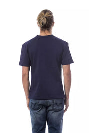 Blaues Baumwoll-T-Shirt