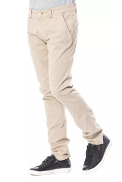 Beige Cotton Men's Chino Pant