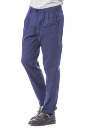 Blue Cotton Men Chino Pant