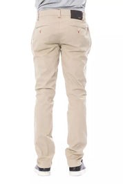 Beige Cotton Men's Chino Pant