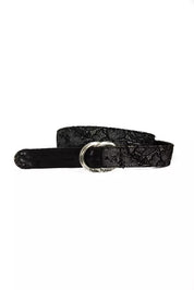 Ceinture en laine noire