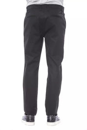 Black Cotton Men Pant