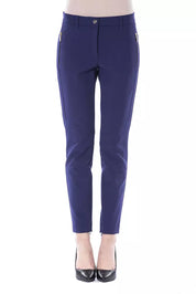 Jean et pantalon en polyester bleu