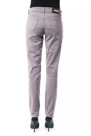 Gray Cotton Women Pants