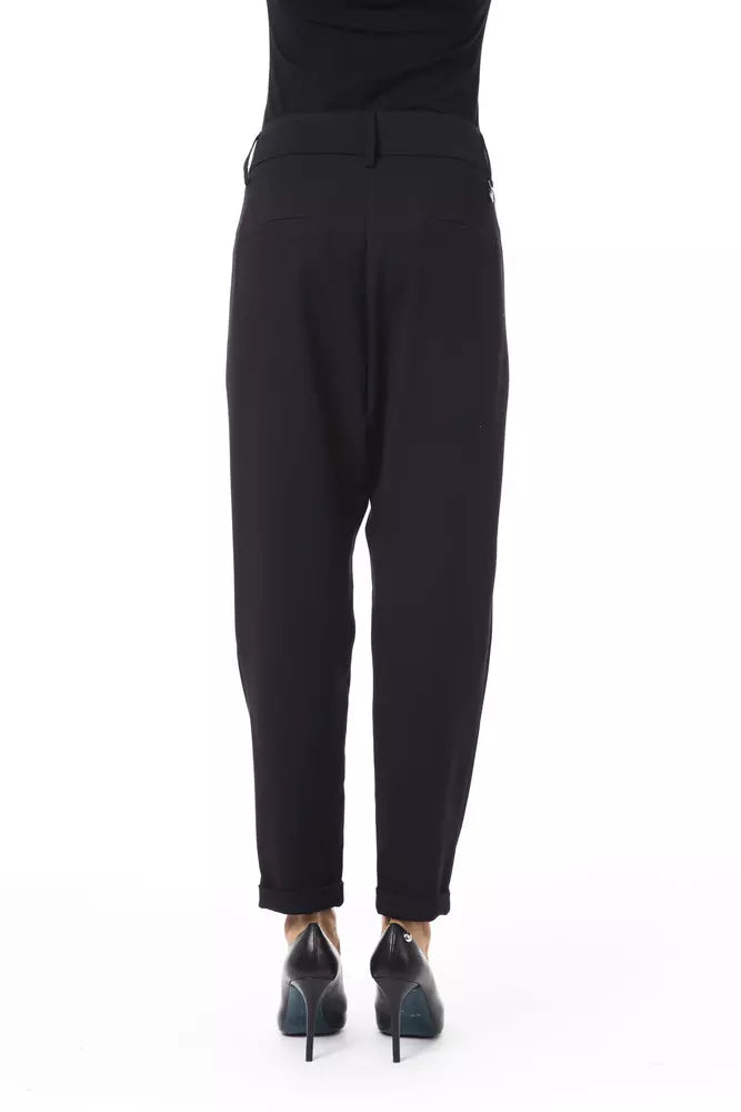 Jean et pantalon en polyester noir