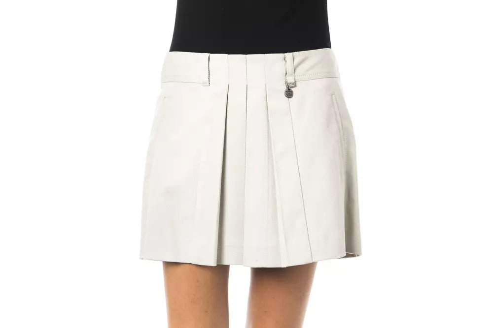 Gray Cotton Women Skirt