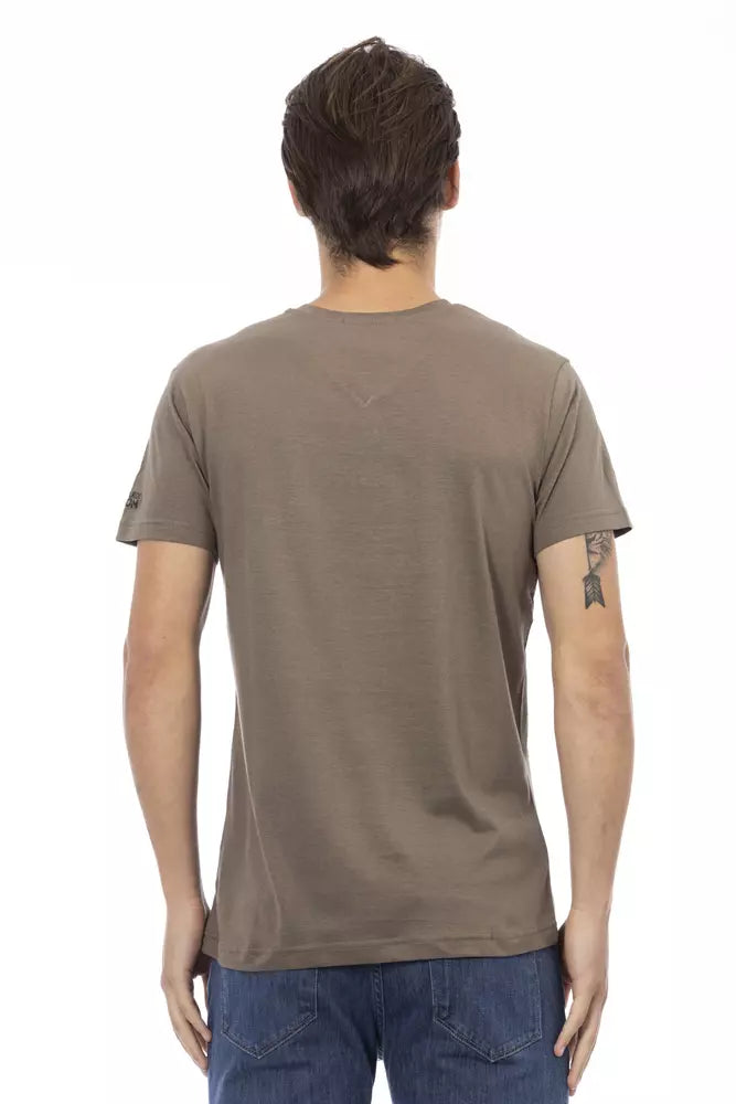 T-shirt en coton marron