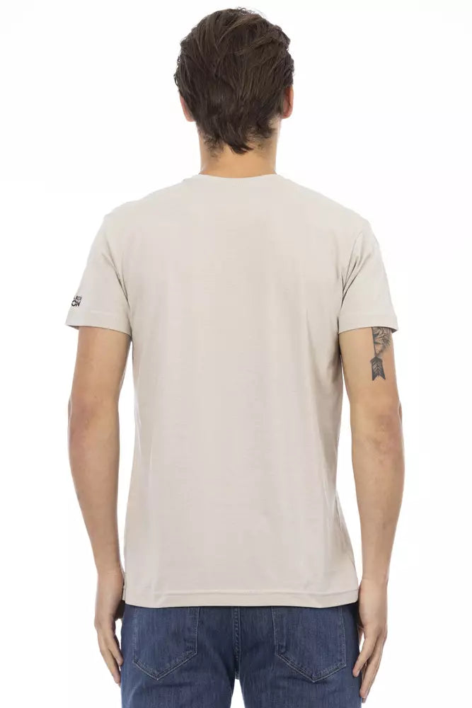 T-shirt en coton beige