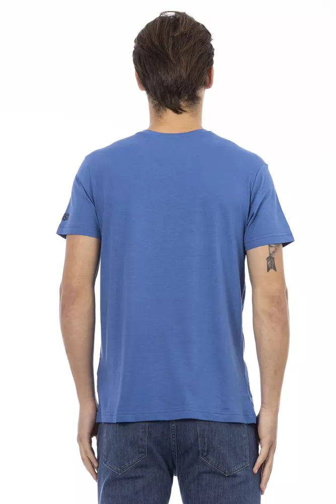 T-shirt en coton bleu