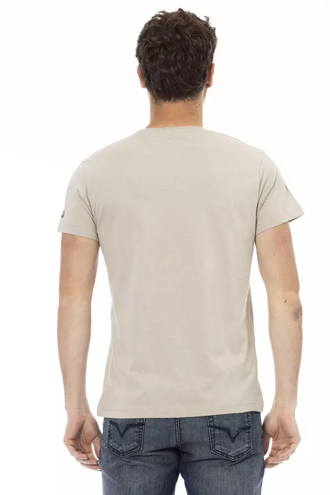 T-shirt en coton beige