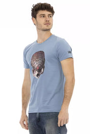 T-shirt en coton bleu clair